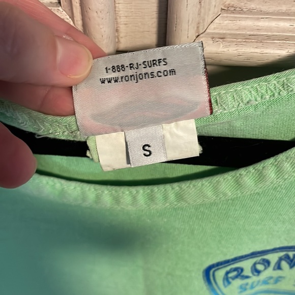 Womens green Ron Jon surf shop vintage distressed tank small - Picture 4 of 6